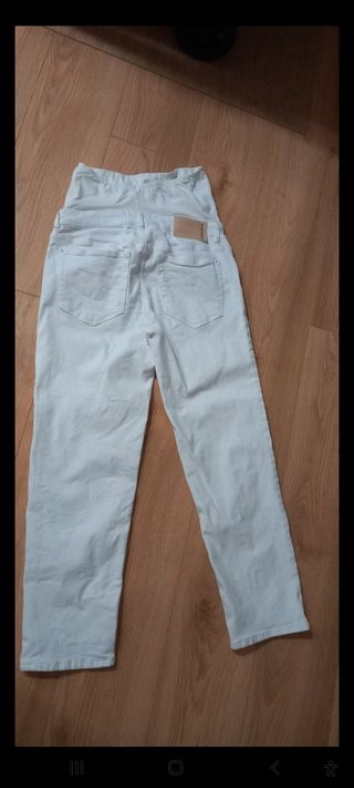 Jeans blancos premamá 