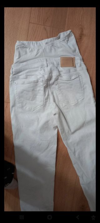 Jeans blancos premamá 