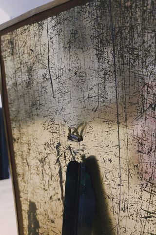 Espejo antiguo con marco de latón