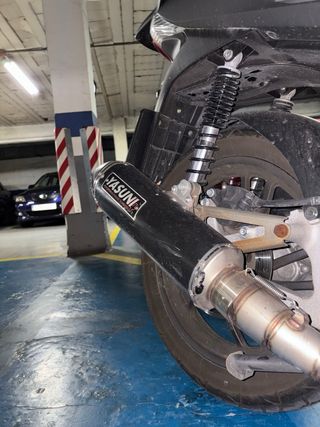 Tubo escape YASUNI sh125 honda125