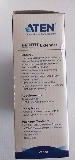 HDMI extensor Full HD 1080p ATEN VE800