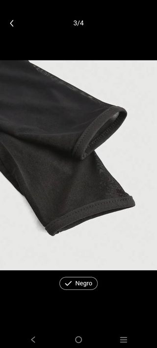 Top de malla negro
