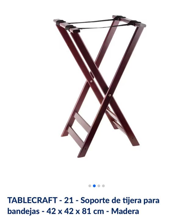 Soporte bandeja de madera