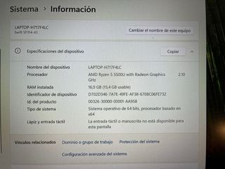 ORDENADOR PORTATIL ACER 