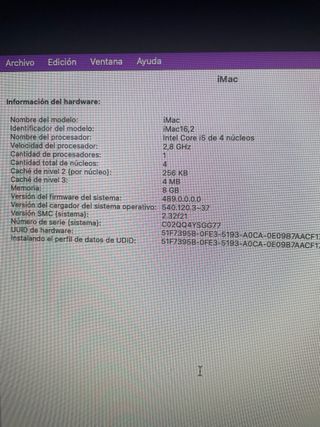 Ordenador Mac 2015