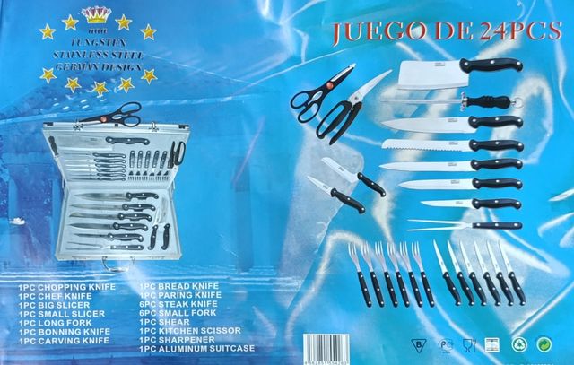 Maletin set utensilios barbacoa