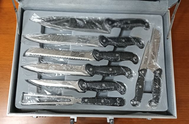 Maletin set utensilios barbacoa