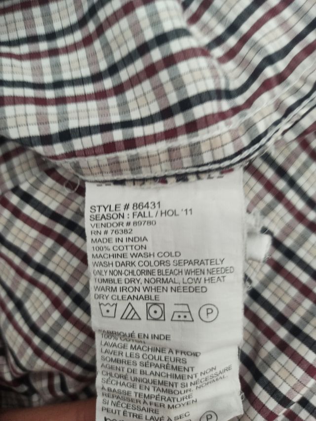 Camisa Timberland de cuadros