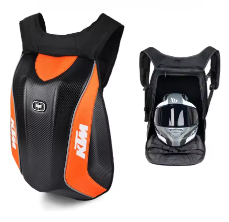 Mochila de fibra de carbono por marcas de moto