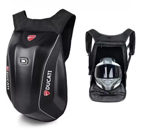 Mochila de fibra de carbono por marcas de moto