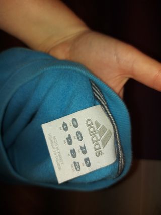 Sudadera azul Adidas chico talla M