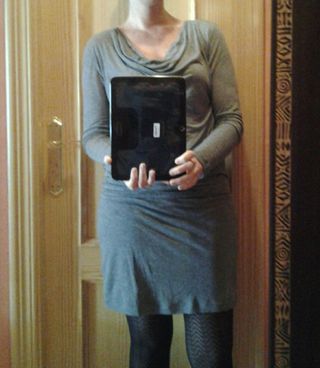 Vestido gris Massimo Dutti