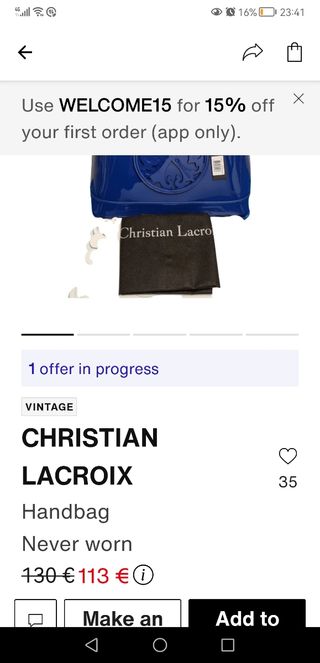 Bolso Christian Lacroix 