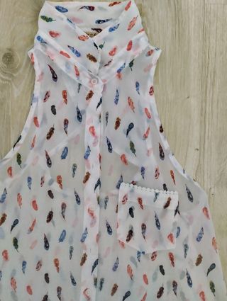 Blusa sin mangas bolsillo Berhska