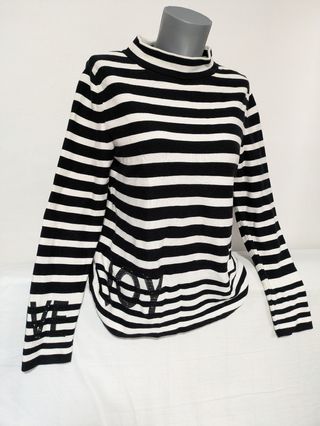 Pullover algodón rayas Monari