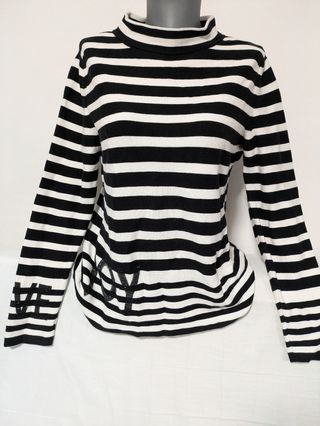 Pullover algodón rayas Monari