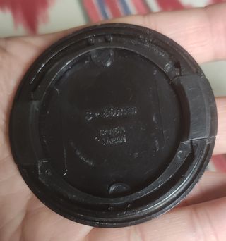 Tapa delantera objetivo Canon FD Original 58mm