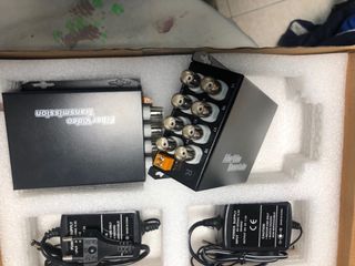 Cctv multiplexor fibra a 8 canales coaxial