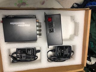 Cctv multiplexor fibra a 8 canales coaxial