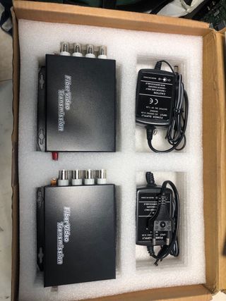 Cctv multiplexor fibra a 8 canales coaxial