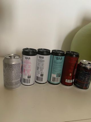 6 lattine birre vuote da collezione