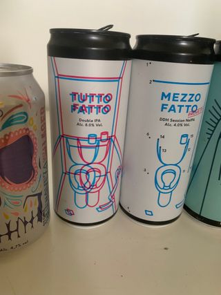 6 lattine birre vuote da collezione