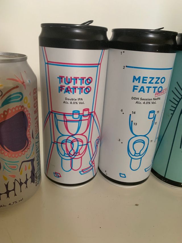 6 lattine birre vuote da collezione