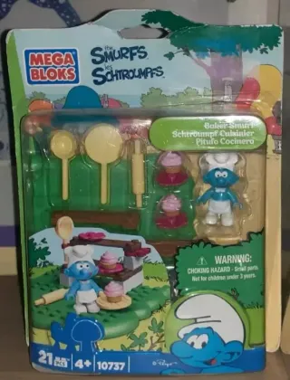 Figures set Puffo cuoco chef Smurf Pitufo Golosone