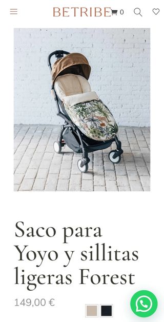 Saco silla de paseo de bebé