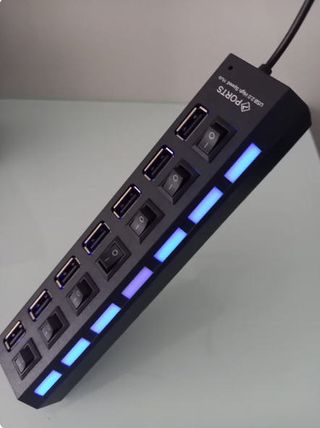 Multipuertos USB con interruptores por cada puerto
