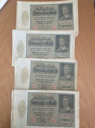 100 Billetes antiguos alemanes