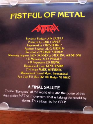 Anthrax - Fistful of metal - CD