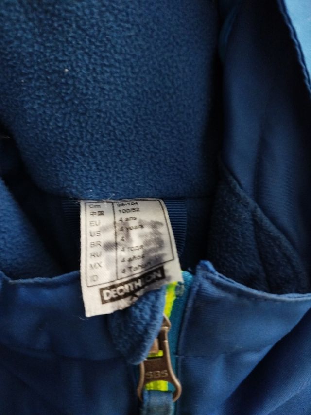 Cazadora decathlon niño 4años