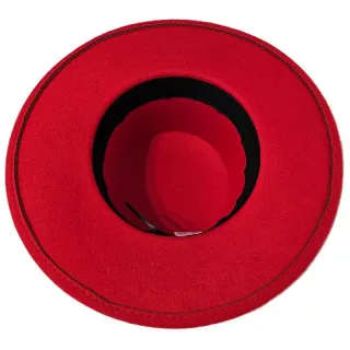 Sombrero Cordobés Fieltro rojo para Adulto 58/59CM