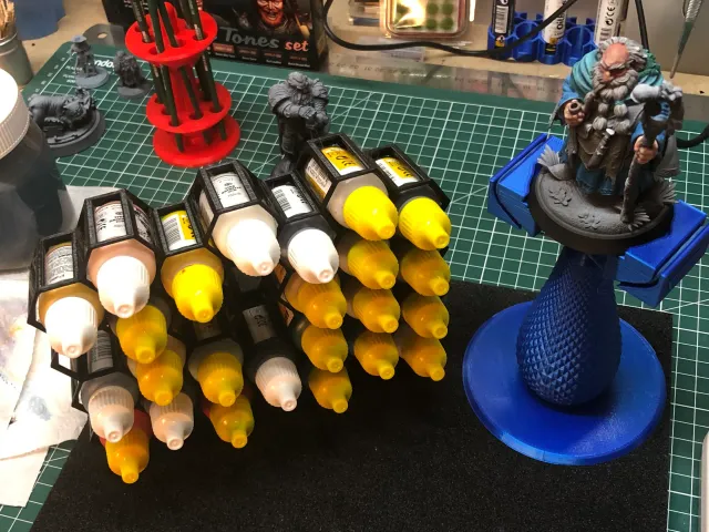 Soporte/Organizador 3D para Pinturas Vallejo 25 mm