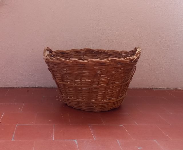 Cesto Mimbre Grande Vintage 2