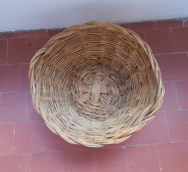 Cesto Mimbre Grande Vintage 2