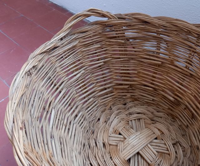 Cesto Mimbre Grande Vintage 2