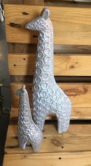 Coppia giraffe terracotta