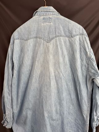 LEVIS camisa azul cielo vaquera VINTAGE talla L