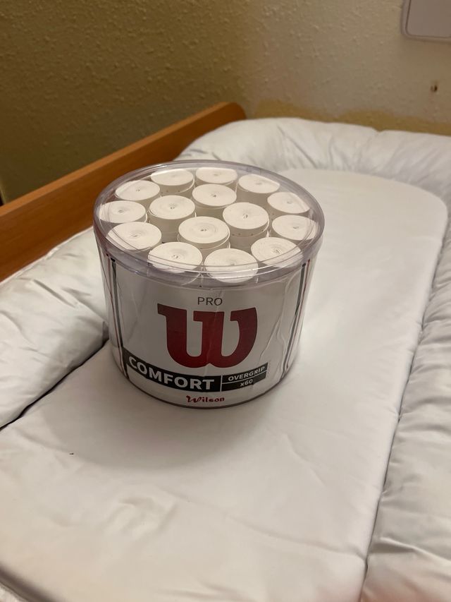 Bote de 60 overgrips padel perdorados blancos