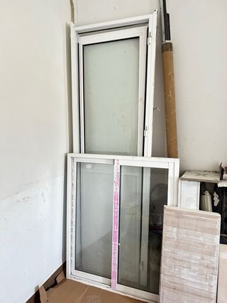Puerta mas ventana alumino
