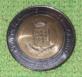 Moneta lire 500 Repubblica San Marino
