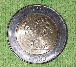 Moneta lire 500 Repubblica San Marino
