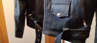 Chaqueta motero de cuero vintage WILSONS aislante