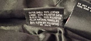 Chaqueta motero de cuero vintage WILSONS aislante