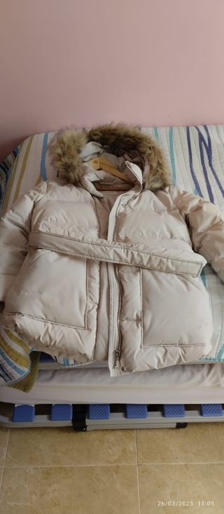 Abrigo niña zara talla xs