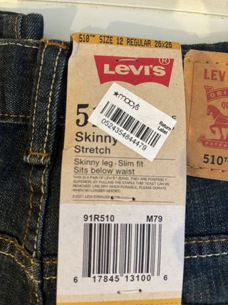 Levi’s 510 niño con etiqueta