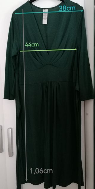 Vestido verde T-M. 