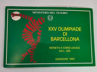 Moneta Celebrativa 500 lire Olimpiade
